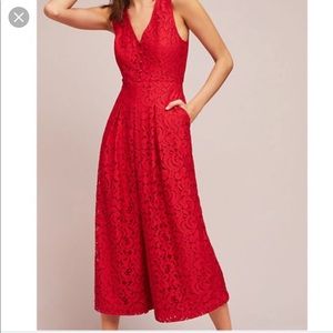 Anthropologie Wide Leg Jumpsuit